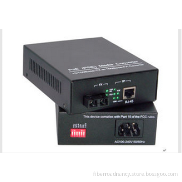 PSE POE Powered Switch 100Base-FX Media Converter
